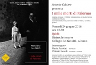 Al Qubbì il libro di Antonio Calabrò. Ad Alcamo «I mille morti di Palermo»