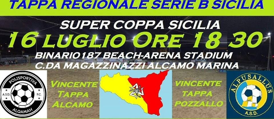 Oggi la Supercoppa Sicilia Beach Soccer. Vincente tappa Alcamo contro Alpusallus
